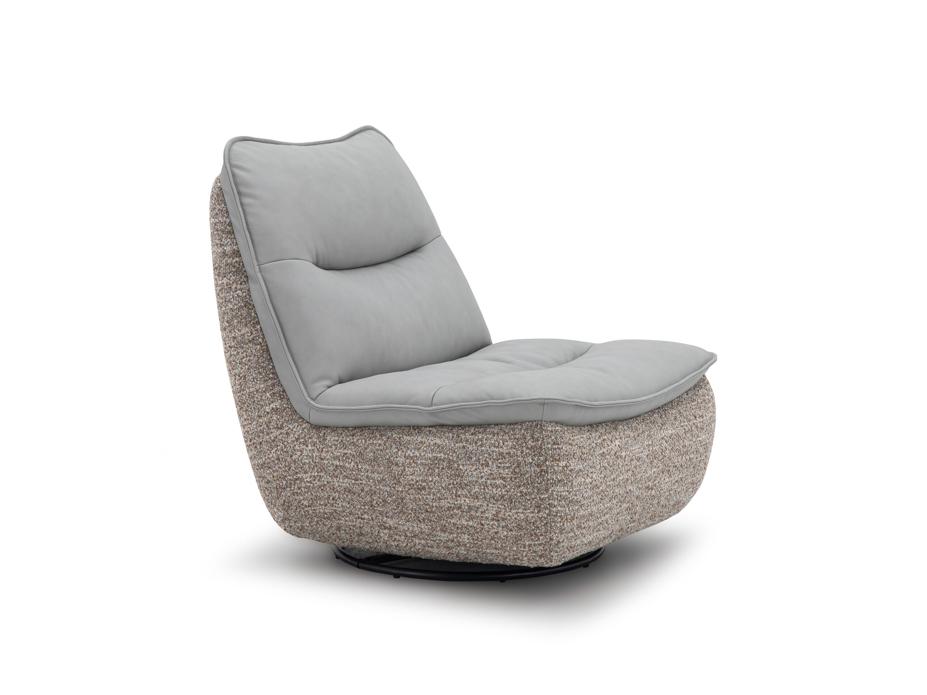 Вращающееся кресло из кожи и ткани CAMPO DE' FIORI CL128 ARCH-00078914 - Вид №3