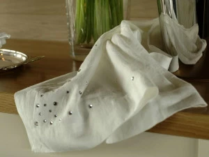 LA FABBRICA DEL LINO Салфетки из льна со стразами Speciali