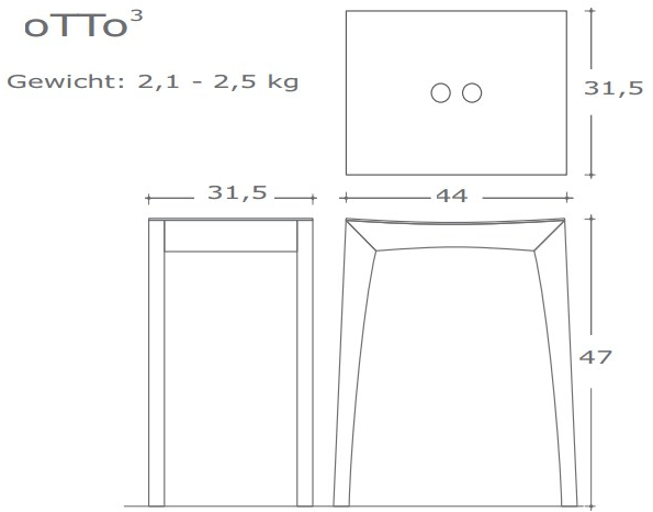 sixay furniture Низкий деревянный табурет Otto sun-id-1488986 - Вид №7