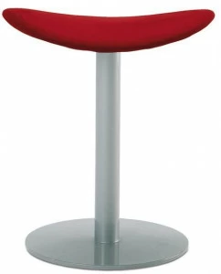 ENEA Низкий стальной табурет с тканевым сиденьем Coma