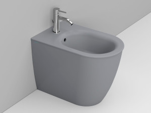 Керамическое напольное биде с переливом