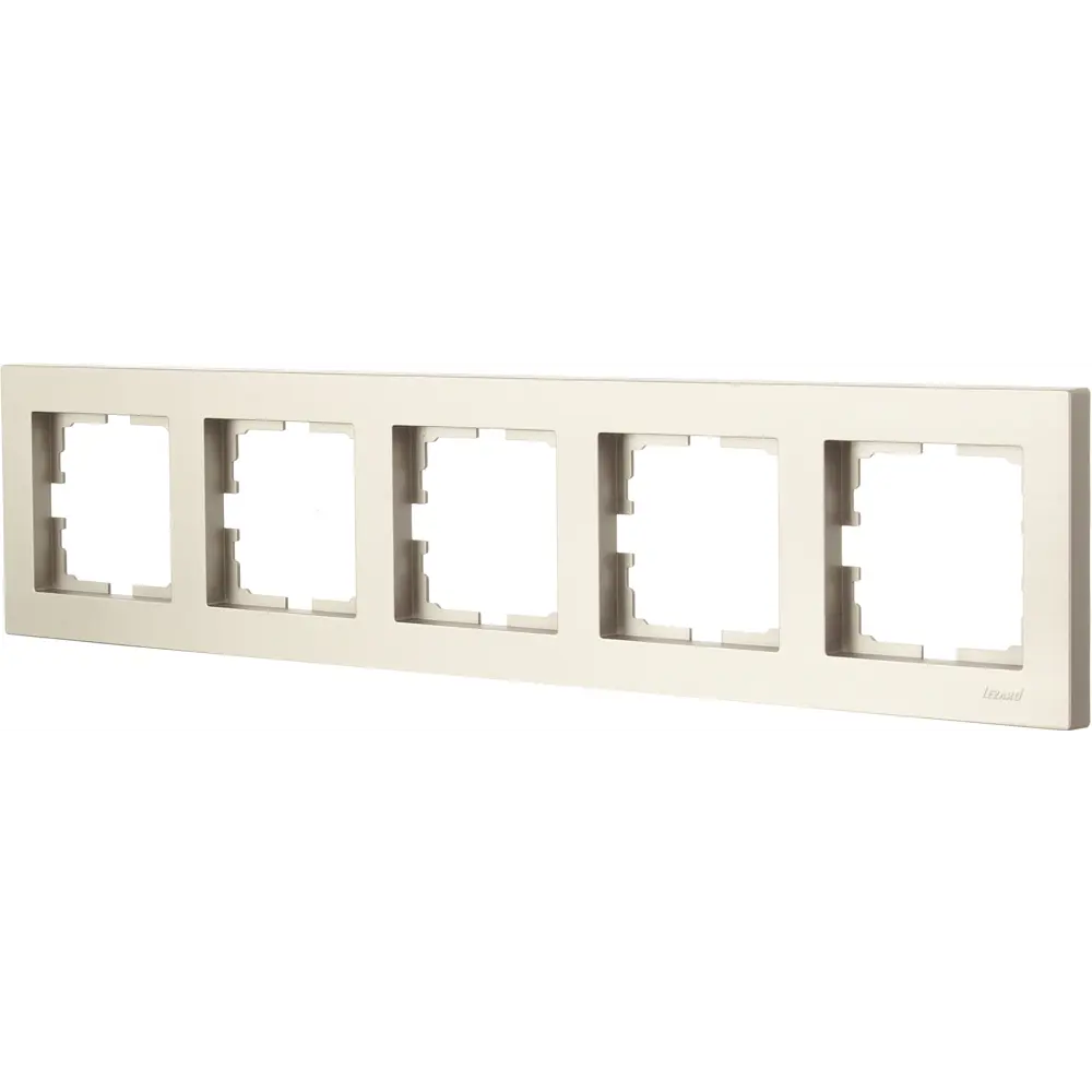 Рамка Lezard Vesna для розеток и выключателей на 5 модулей, цвет титан 87103824 STLM-1567312 - Вид №1