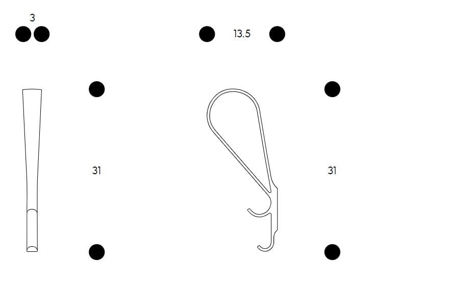 Вешалка для одежды из цинка Artek TUPLA ARCH-00090893 - Вид №4