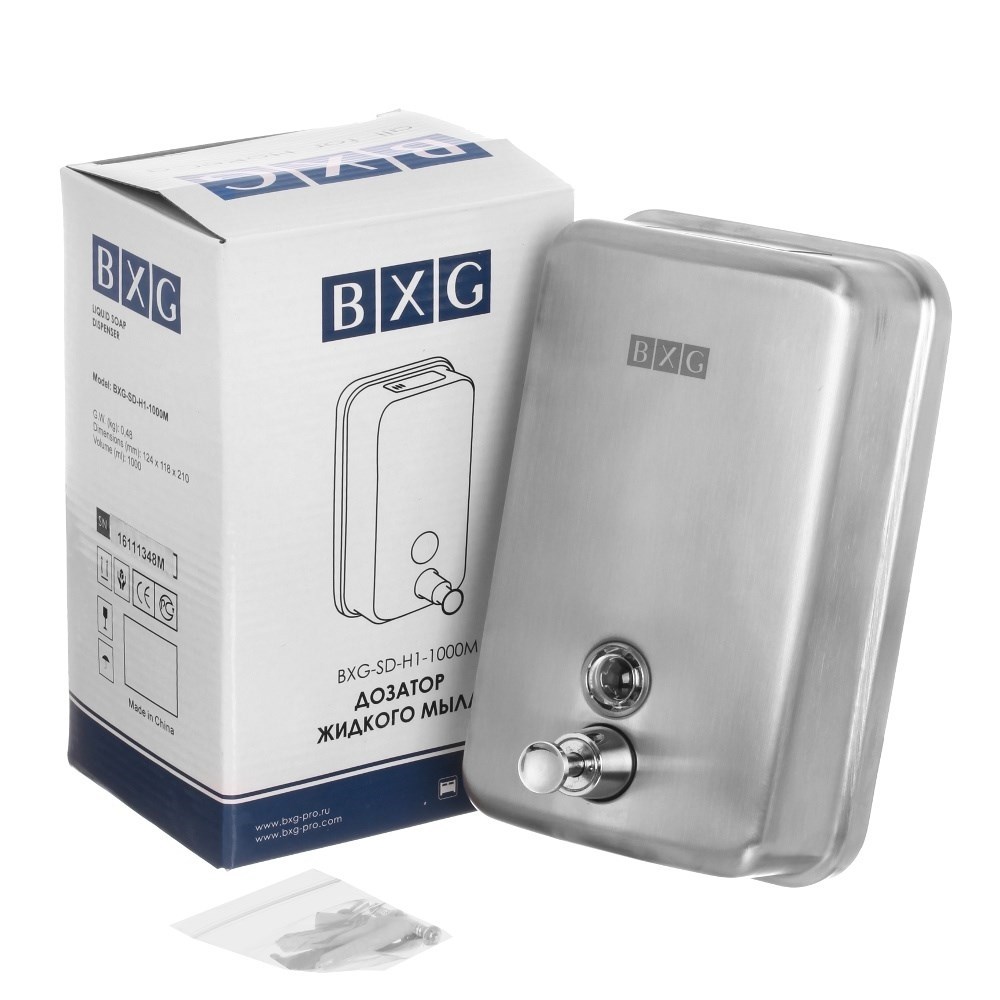 BXG-SD-H1-1000 M - механический дозатор для мыла BXG  - Вид №3