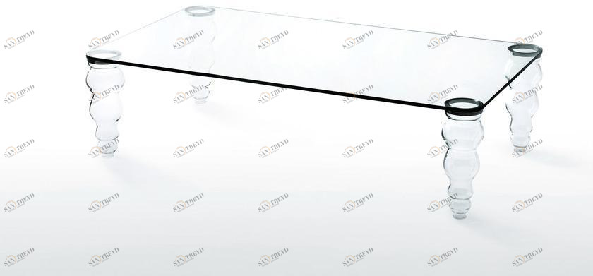 Glas Italia Низкий прямоугольный журнальный столик из хрусталя Post modern sun-id-1507860