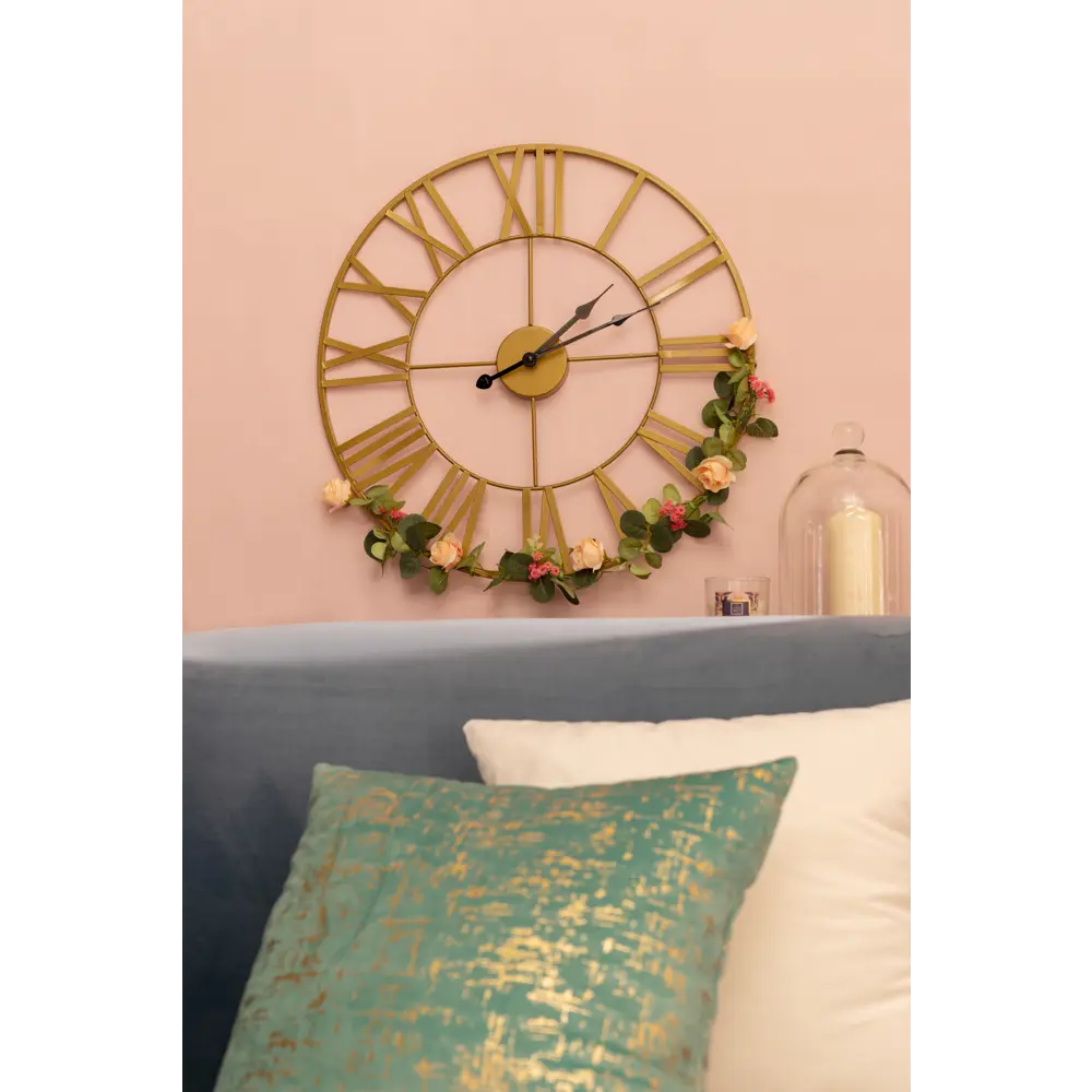 Настенные часы Atmosphera Vintage с цветами ø50 см 173800 89071320 STLM-2130037  - Вид №7