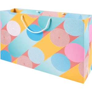 87493240 Пакет подарочный Эмоции 55x37 см цвет кремовый STLM-0832256