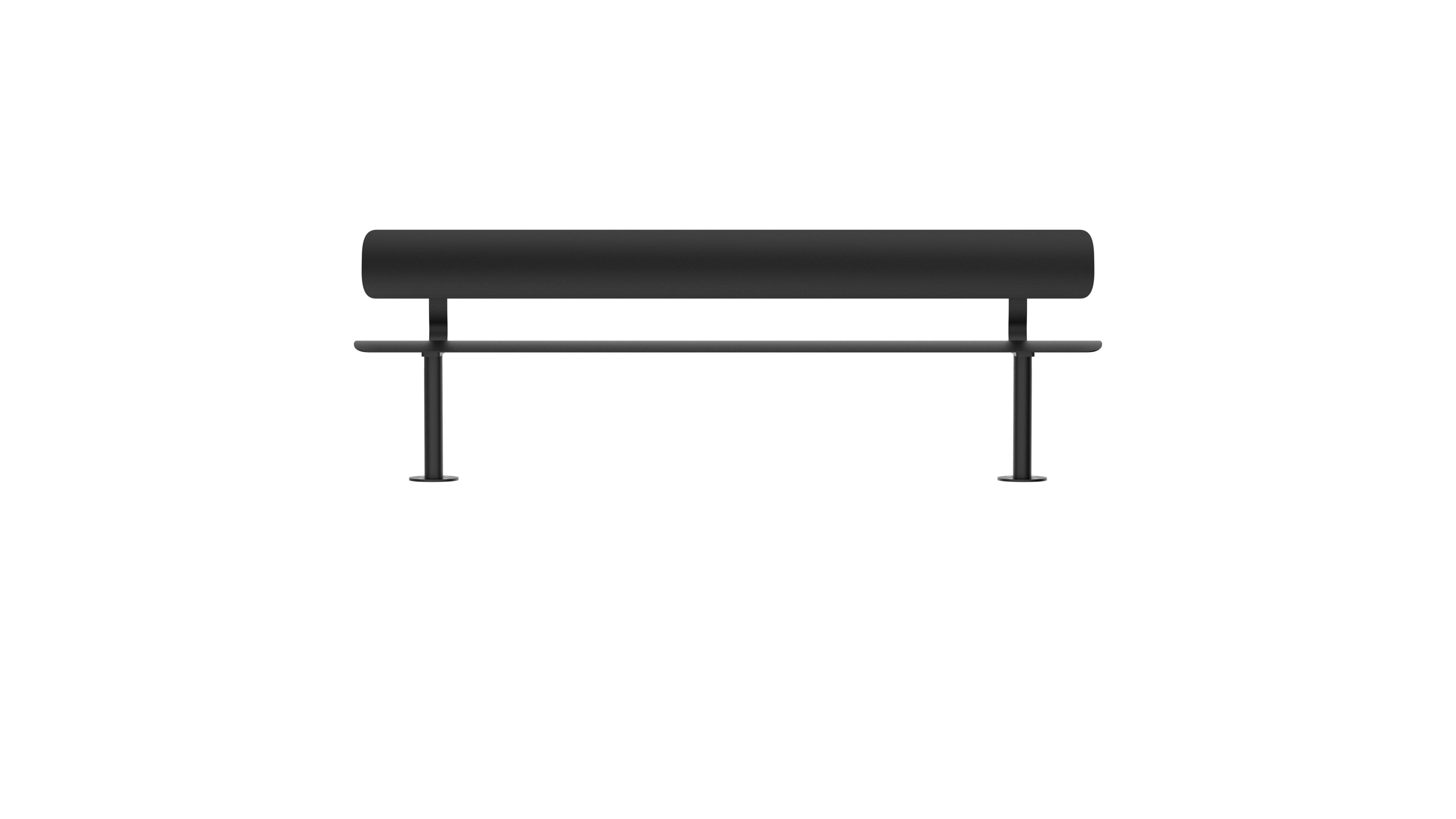 Стальная скамья с порошковым покрытием со спинкой FUNCTIONALS BEN ARCH-00041367 - Вид №106