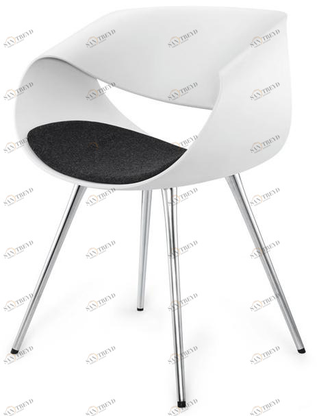 ZÜCO Пластиковый стул и алюминиевые ножки со встроенной подушкой Little perillo Pt 542