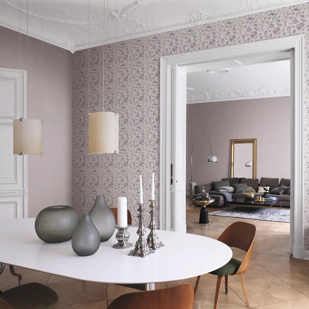 Обои флизелиновые Rasch Art Nouveau фон сиреневый 1.06 м RA 958348 82473423 STLM-2015902 - Вид №3