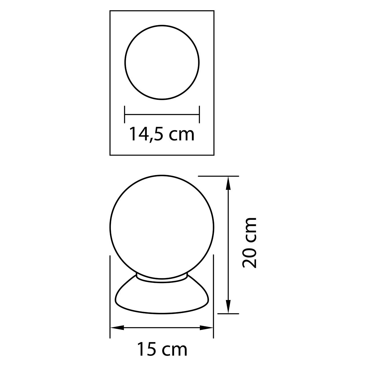Настольная лампа Lightstar Globo 813914 LIGHTSTAR ИНТЕРЬЕРНЫЕ 080694 Белый;хром  - Вид №1