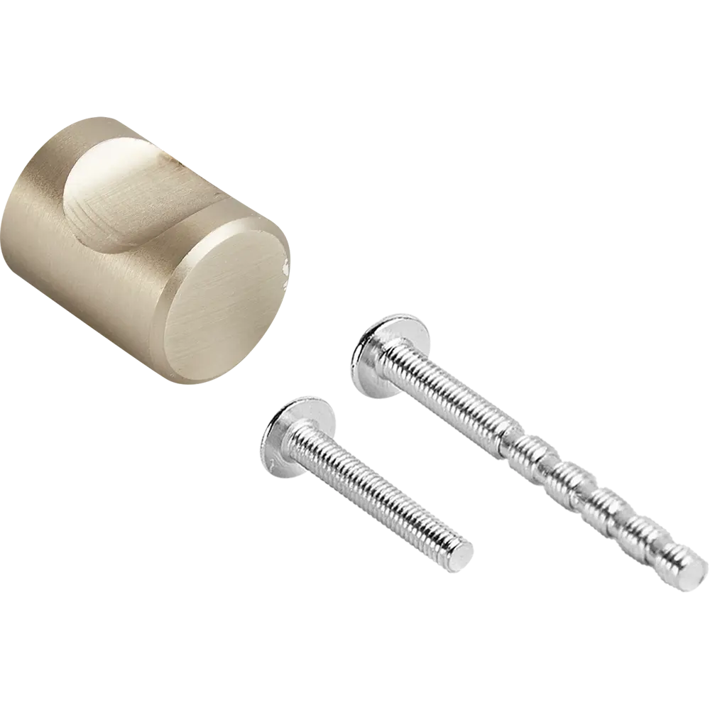 86900222 Ручка-кнопка мебельная Rothko ЦАМ цвет никель STLM-1010199 PALLADIUM  - Вид №2