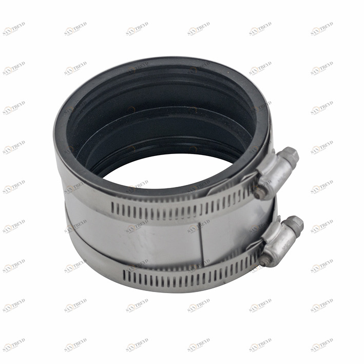 Прямой соединительный элемент с экраном из нержавеющей стали, зажимом и неопреновой прокладкой. Для 3-дюймовых соединений пластика и чугуна  Complementos sensor NOKEN 100154198 