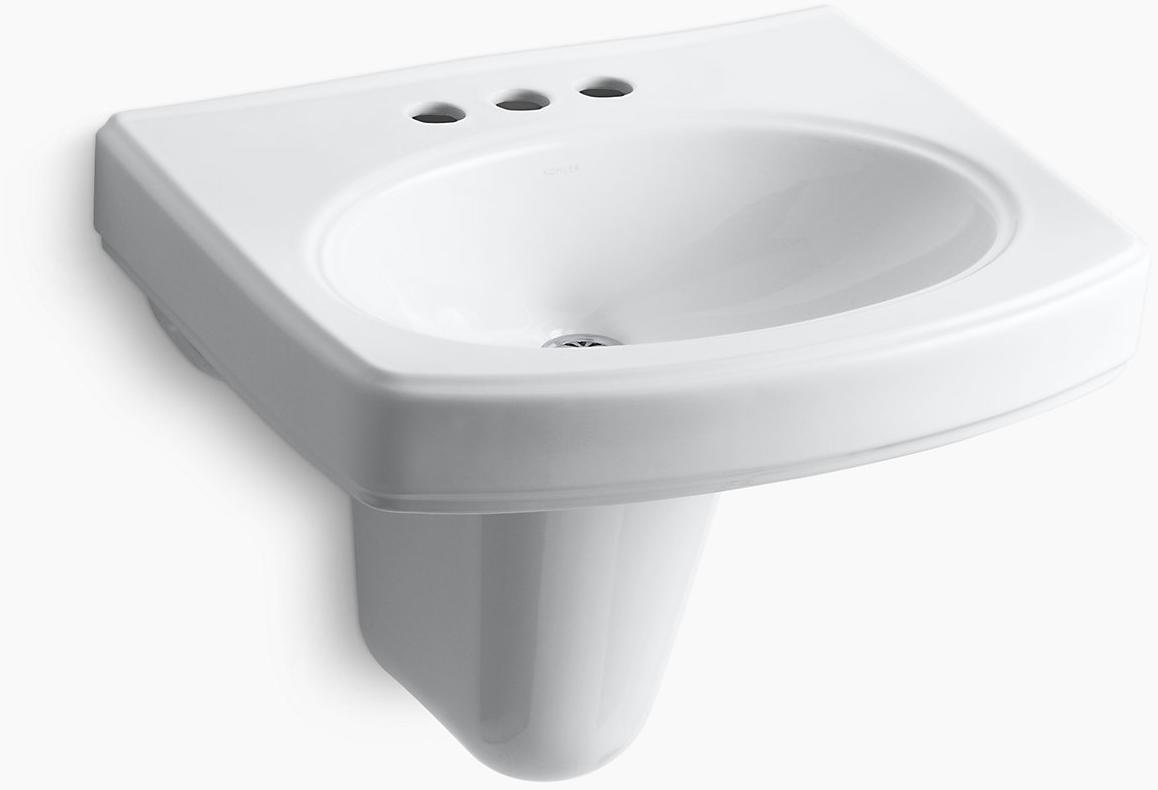 K-2035-4-96 Подвесная раковина настенная прямоугольная Kohler  бежевая  - Вид №1