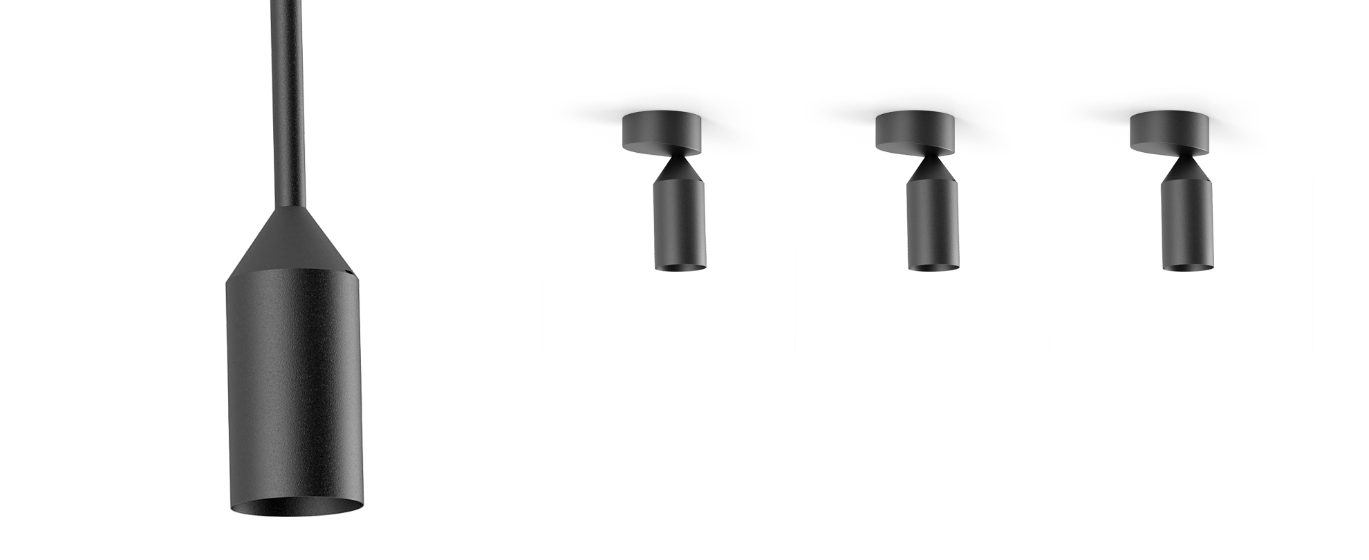 3070266 Потолочный светильник Platek FLAMINGO 2.0 Soffitto  FLAMINGO 2.0 H. 800 mm - 1 COB 4000K 76°  - Вид №1