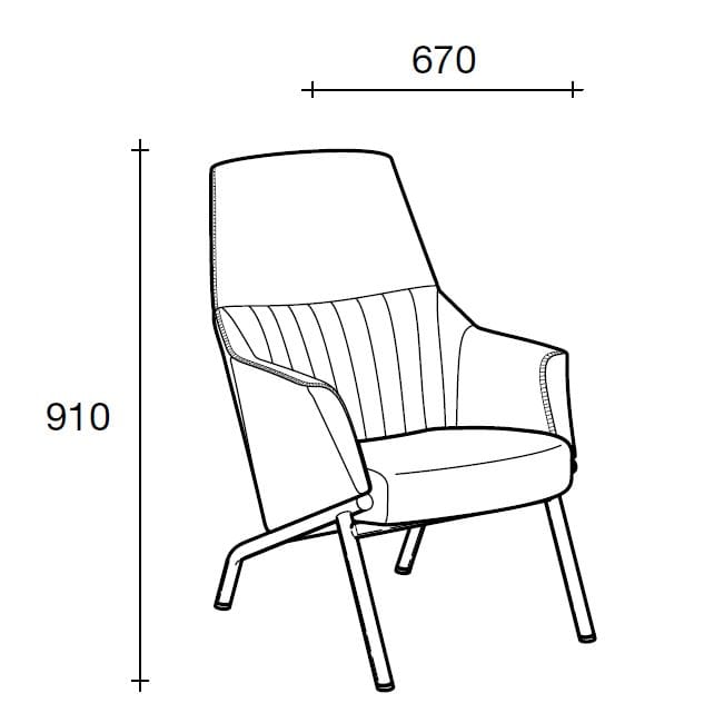 Кожаное офисное кресло Sesta шашки ARCH-00142157 - Вид №2