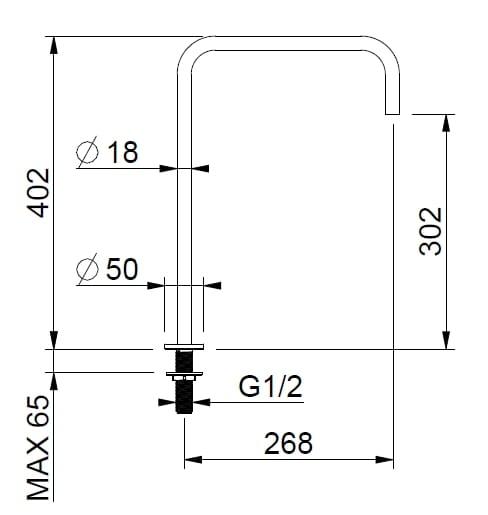 Дозирующий носик из нержавеющей стали для столешницы BEAMTECH Level ARCH-00044531 - Вид №5