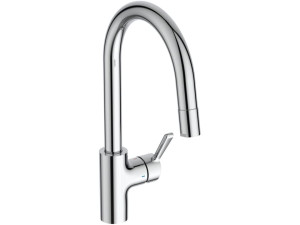 Однорычажный кухонный смеситель со съемным ручным душем