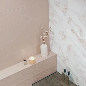 Плитка настенная Mersey Mono 20x40 см 1.2 м² матовая цвет розовый 89364575 STLM-2071039