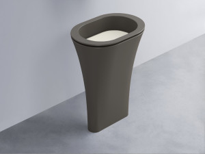 AMLA65-FN+AMPILO-TL+AMCOLO-FN Раковина Amedeo Ovale отдельностоящая cielo Enjoy + Amedeo