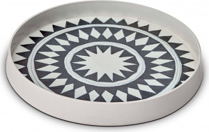 10609816 L’Objet Блюдо круглое с бортом 33см "Племя" Фарфор