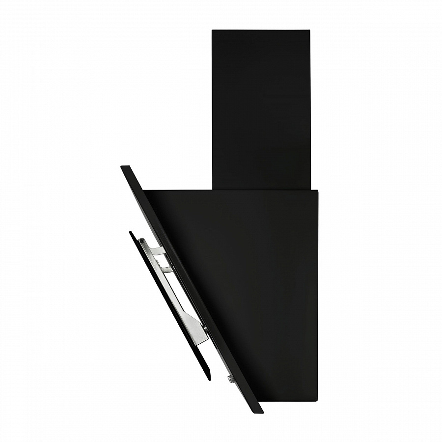 TOWER C 50 BLACK Вытяжка tower c 50 чёрный/черное стекло/ • тип: настенная• цвет: черная• управление: кнопочное• ширина, мм: 500• полная потребляемая мощность, вт: 160• количество скоростей: 3• максимальная производительность, м3/ч: 650• диаметр воздухово Santreyd  - Вид №4