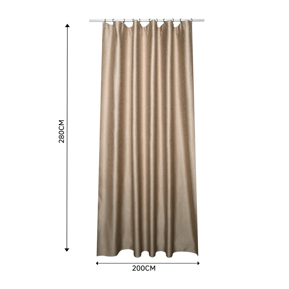 Штора на ленте Inspire Kadis 200x280 см цвет бежевый 89343119 STLM-2152151  - Вид №2