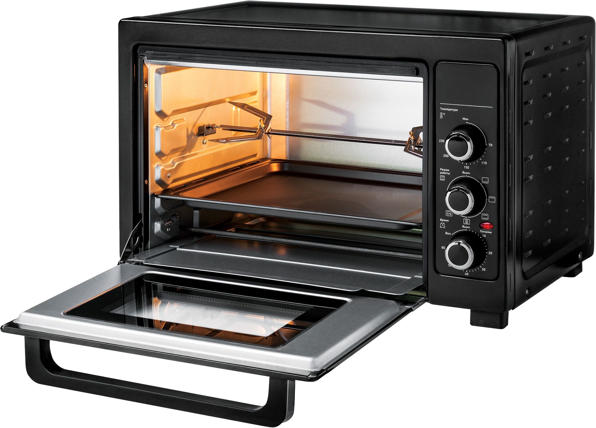 9906777 Мини-печь BBK OE4084MC черный STDN-0129725 - Вид №4
