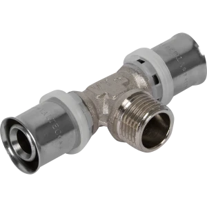 Тройник комбинированный Valtec 20x1/2"x20 мм НР никелированная латунь VTM.233.N.200420 15474567 STLM-2058132