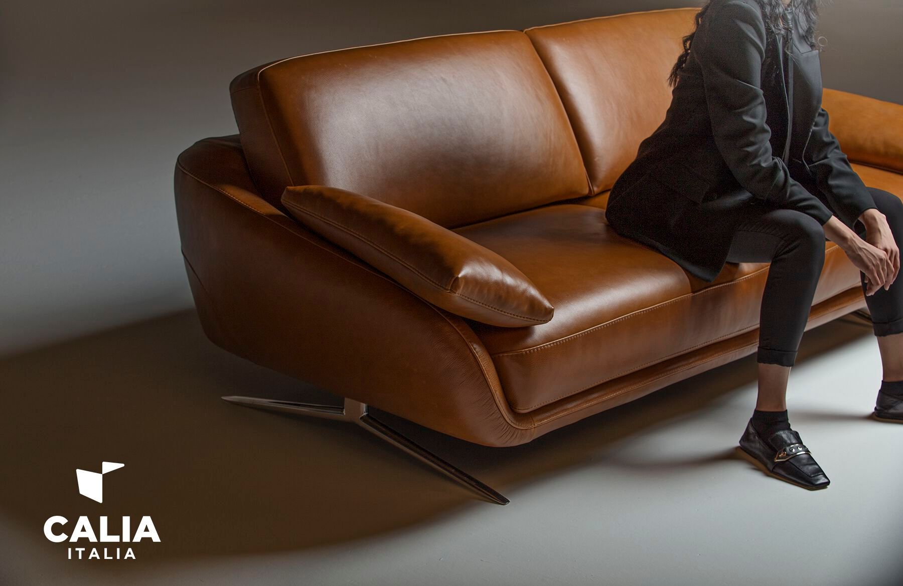 3-местный кожаный диван Calia Italia Superior ARCH-00048074 - Вид №6
