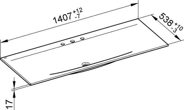31160311403 Керамический умывальник KEUCO Edition 11 - Вид №2