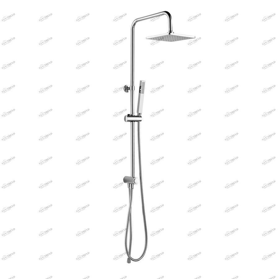 Душевой гарнитур Granada V2 Cromo с тропическим душем, хром Santreyd 