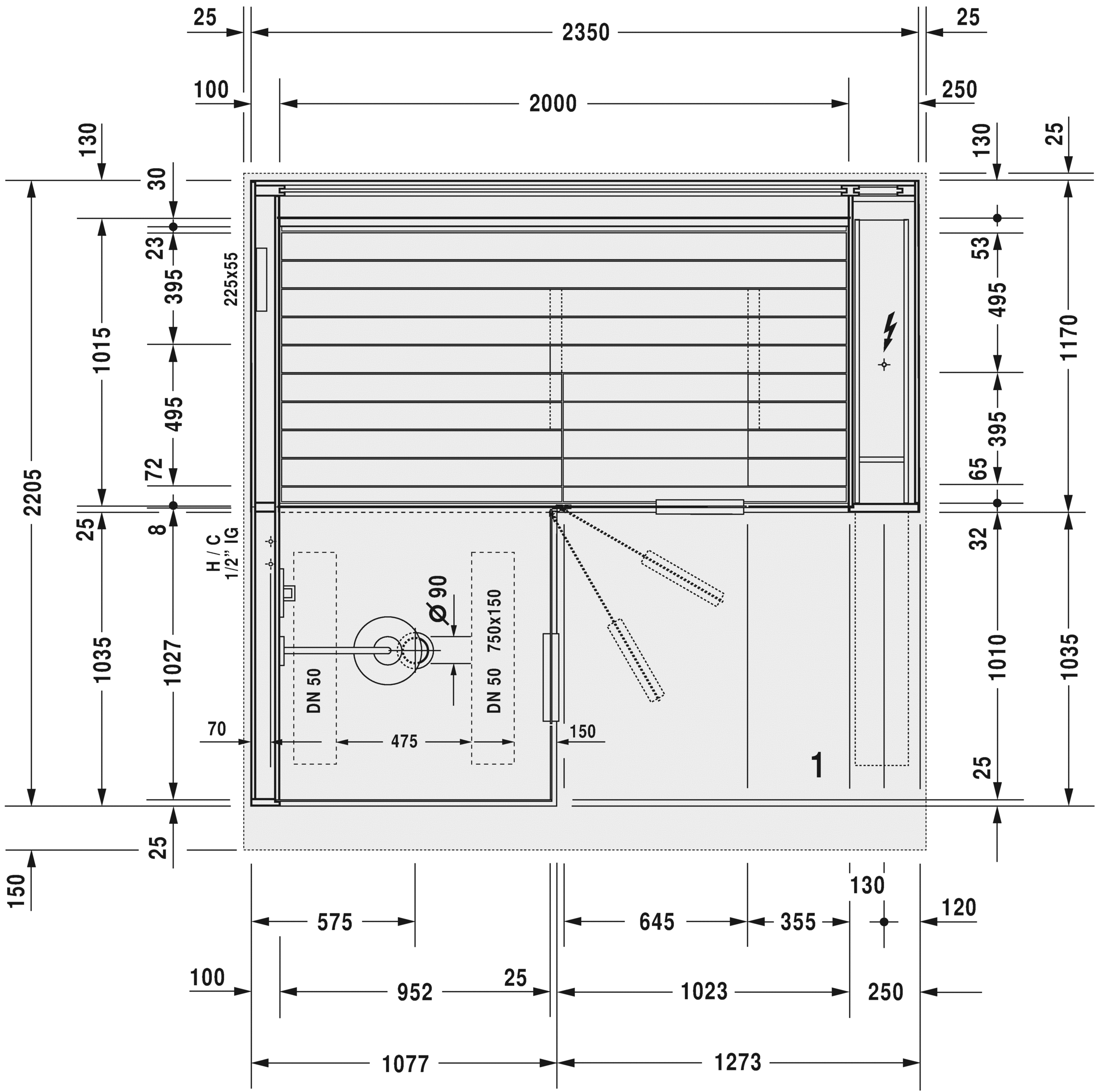 750322002011001 Сауна Inipi Ama, пристенный и угловой вариант Inipi #7503 2350 x 2205 x 2220 мм
Исполнение: белый глянцевый (декор) Белый глянцевый декор Duravit  - Вид №6