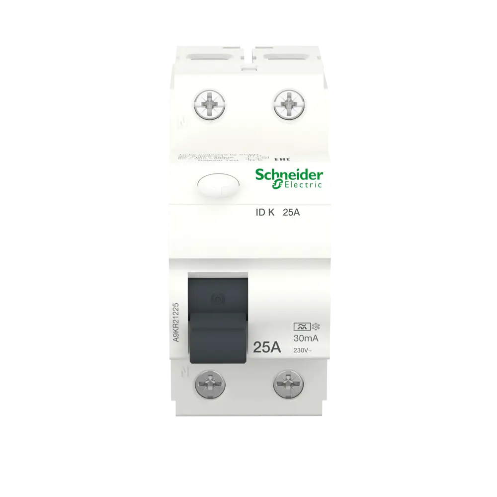 УЗО Schneider Electric Acti9 1P N 25 A 30 мА 10 кА AC A9KR21225 82850937 STLM-2002095  - Вид №1