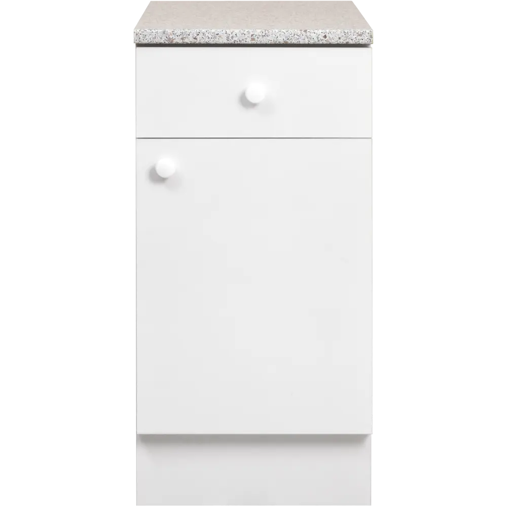 Шкаф напольный Бэлла 40x85x60 см ЛДСП цвет белый 82557150 STLM-2179699 Santreyd - Вид №3