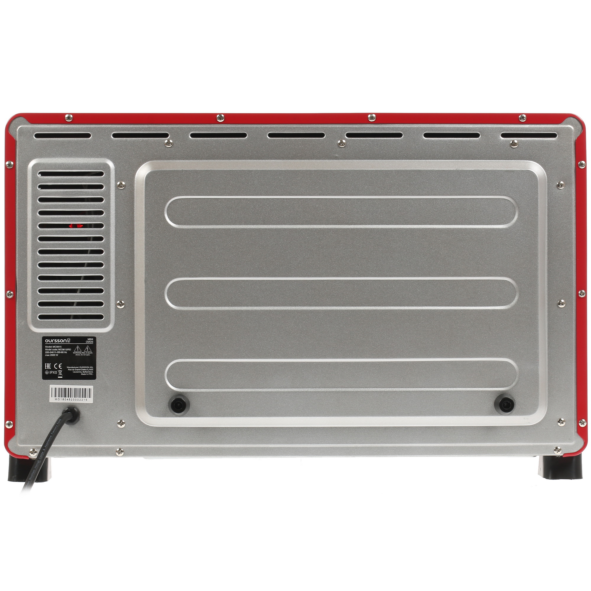 1244971 Мини-печь Oursson MO3815/RD красный STDN-0008590 - Вид №6