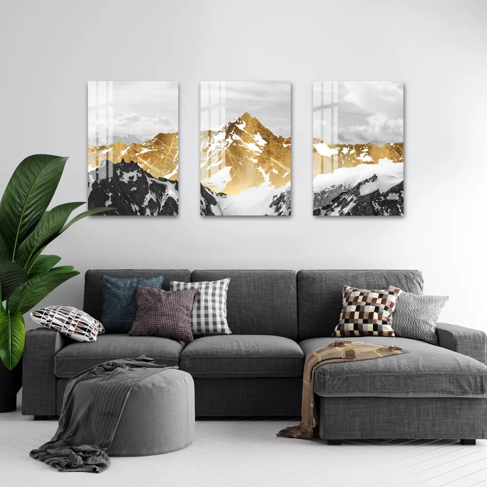 Картина на стекле «Золотая гора 1» 40x60 см 82977328 STLM-2032352 ARTABOSKO  - Вид №5