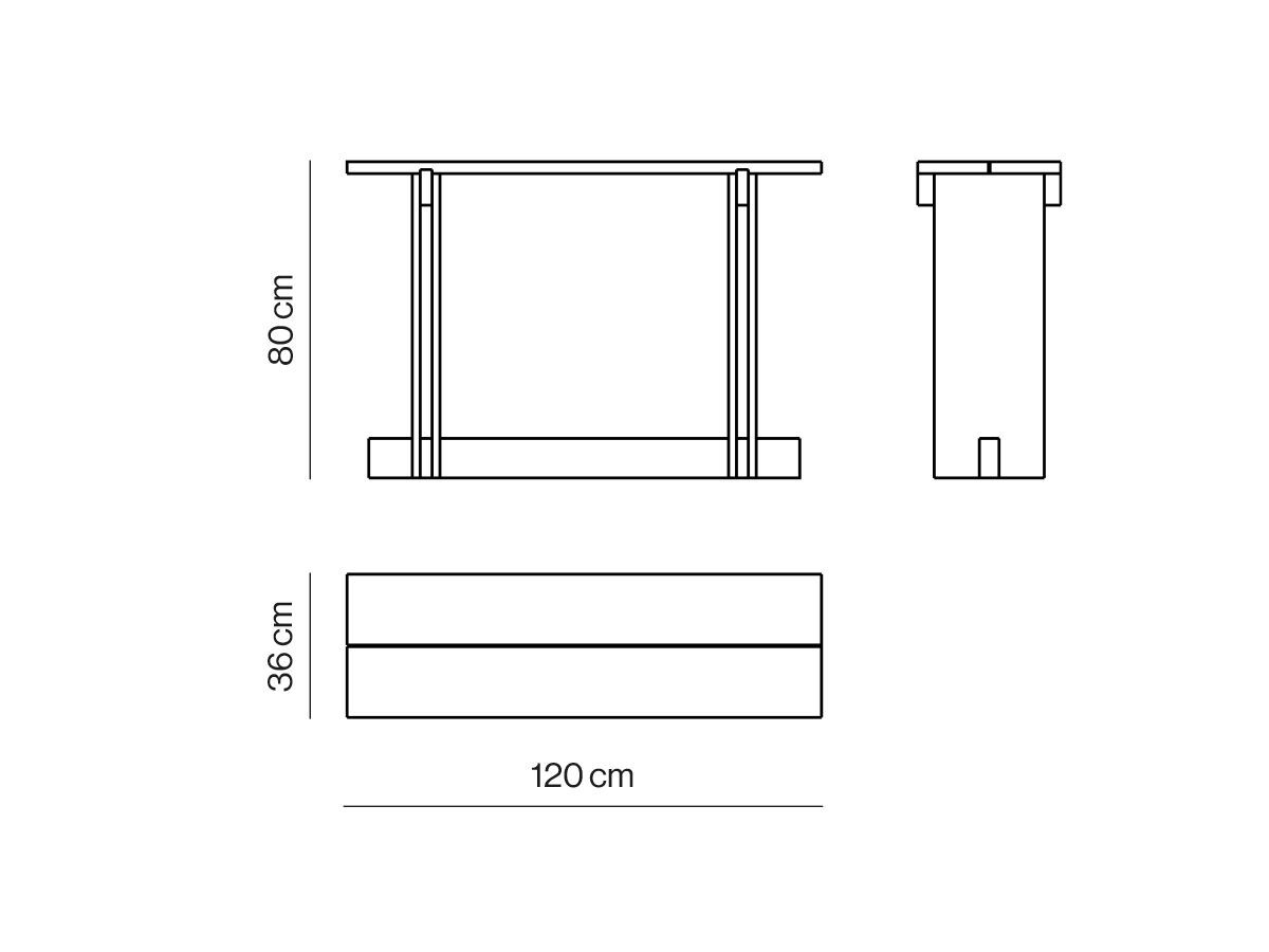 Прямоугольная консоль Kendo Mobiliario Rak ARCH-00066547 - Вид №6
