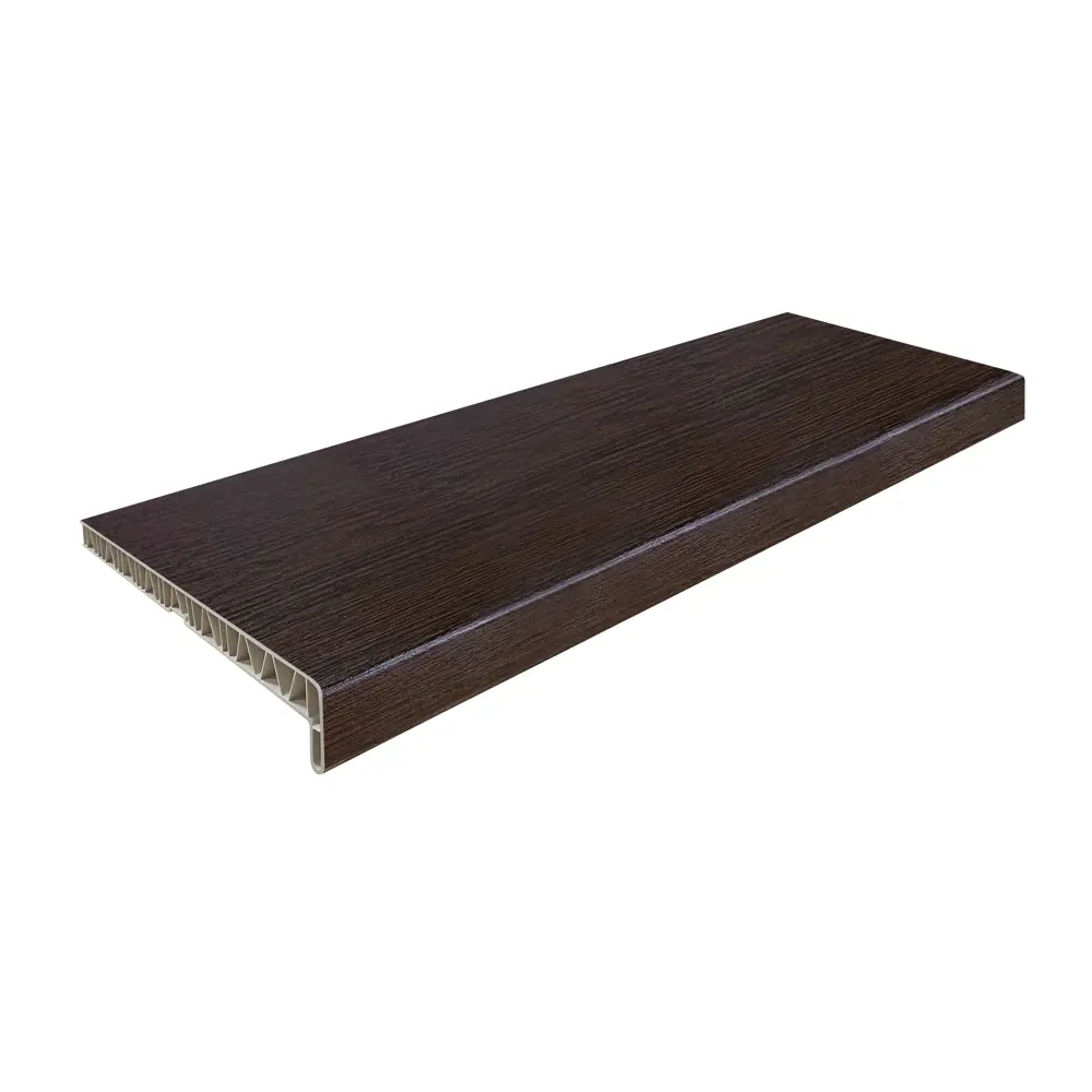 Подоконник ПВХ 1500x400 мм цвет темный дуб FINEBER STLM-2162778 - Вид №1