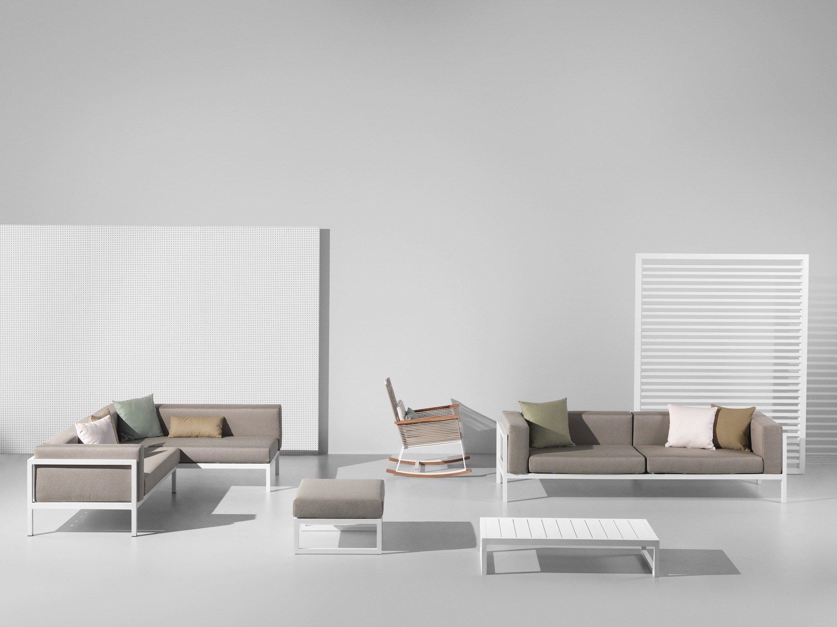 Тканевый модульный садовый диван Kettal пейзаж ARCH-00120193 - Вид №2