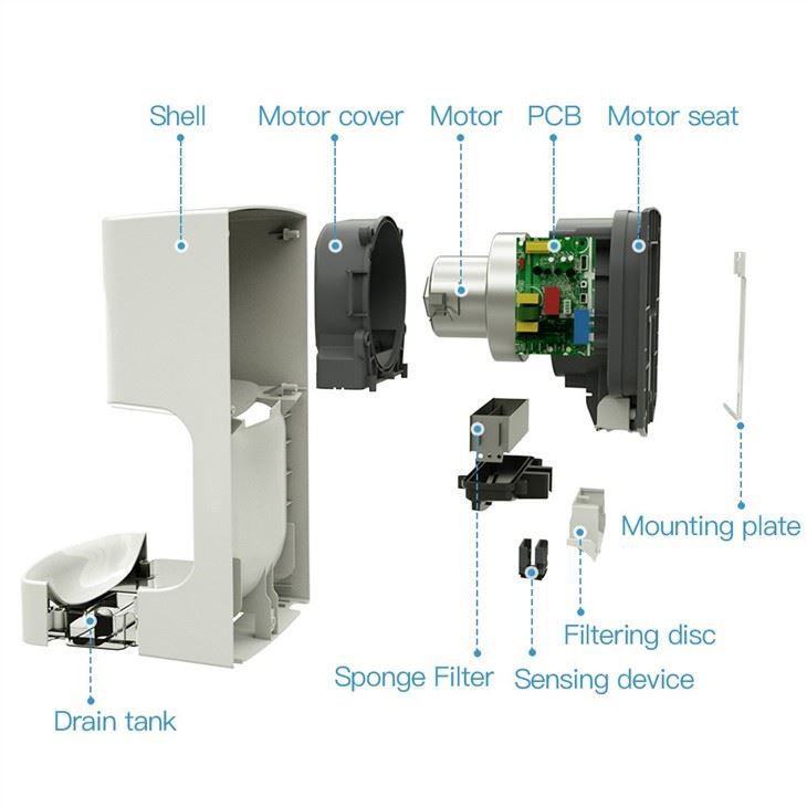 Электрические сушилки для рук AIKE AK2630TS_564  - Вид №4