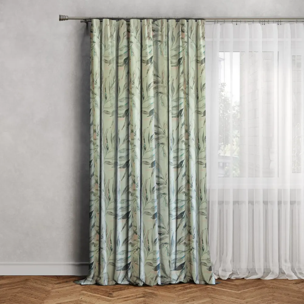 SEASONS Штора блэкаут Лион с лентой 140x260 см бежевый бархат 88948009