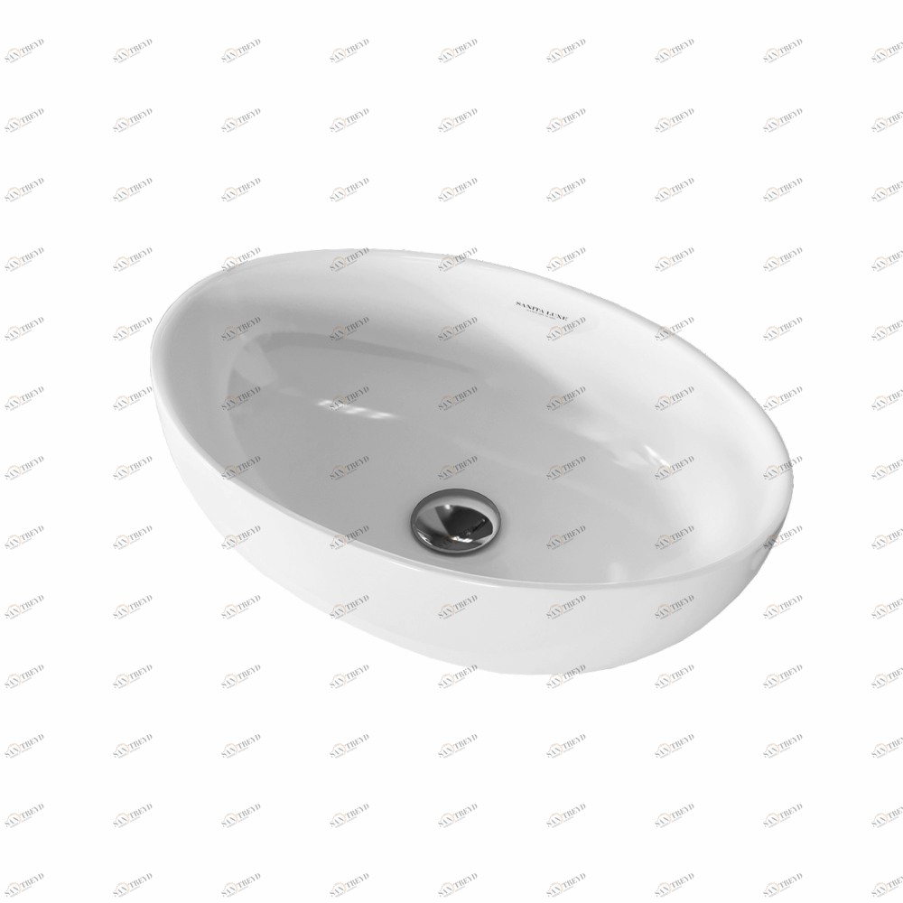 RNGSLWB01S Накладная раковина на столешницу  овальная Arbi 