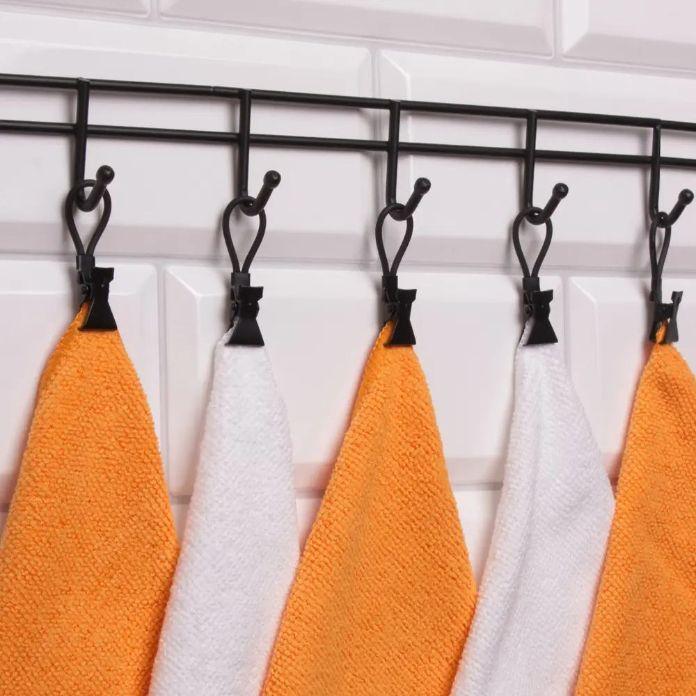 Набор крючков для полотенец KONSENSA металл цвет черный 5 шт STLM-2093650