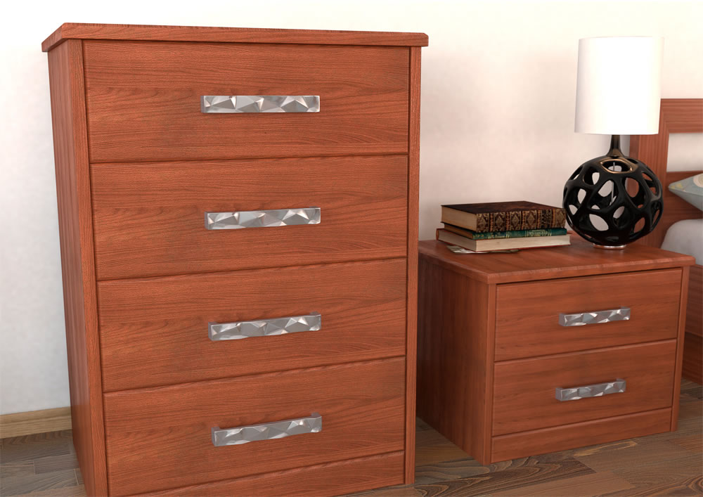 Тумбочка прикроватная для спальни с 2 ящиками коричневая "Парма" DREAMLINE ПАРМА 173540 Коричневый - Вид №4