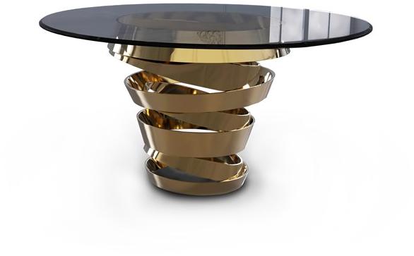 KOKET Круглый стеклянный стол sun-id-1447041 - Вид №3