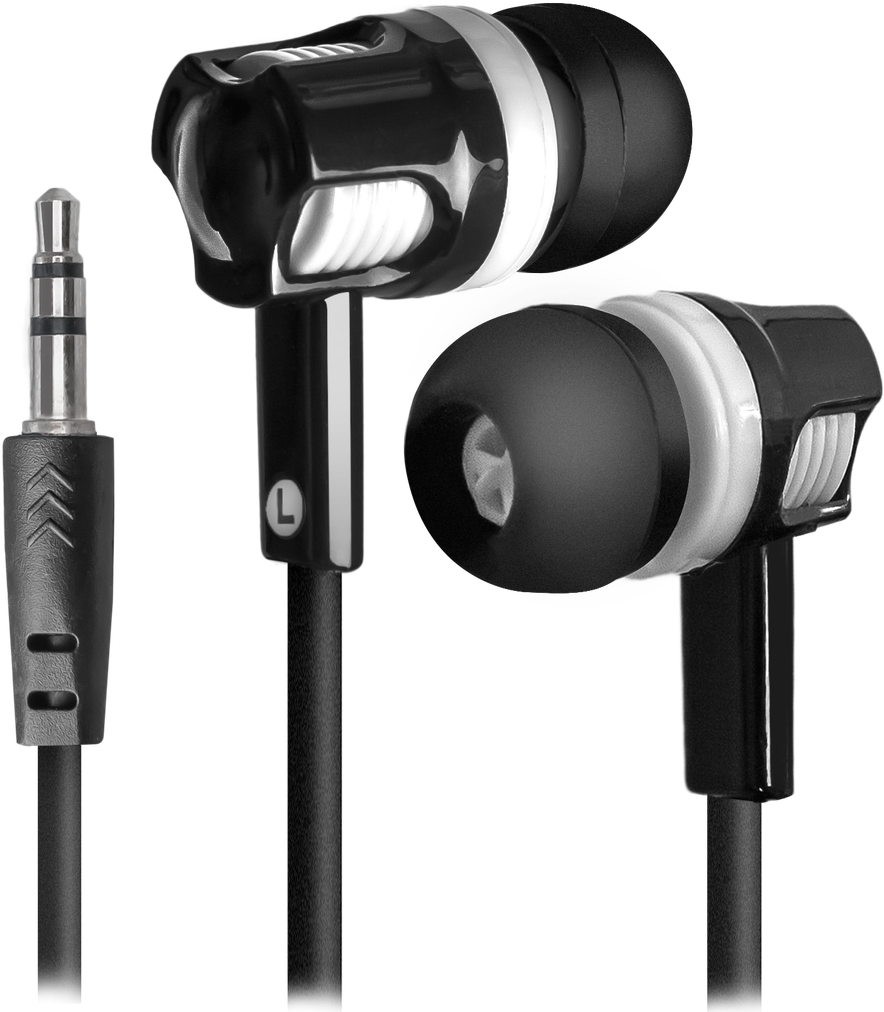 63609 наушники вставки basic 609 черный + белый Defender Santreyd 