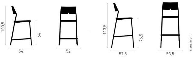Casala Барный стул с подставкой для ног Axa 1075/07 - Вид №1