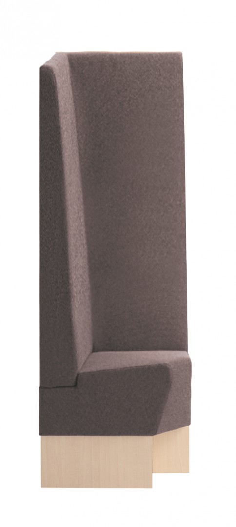 Space 252 h160 Модульная система сидений. Сиденье и спинка мягкие. Ламинат спереди, сбоку и сзади (толщина стороны 2 см). Угловой модуль. Спинка H 160 см. Et al. Space