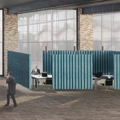 Акустическая подвесная панель из ткани Caimi Brevetti Snowsound Fiber Products ARCH-00050237 - Вид №2